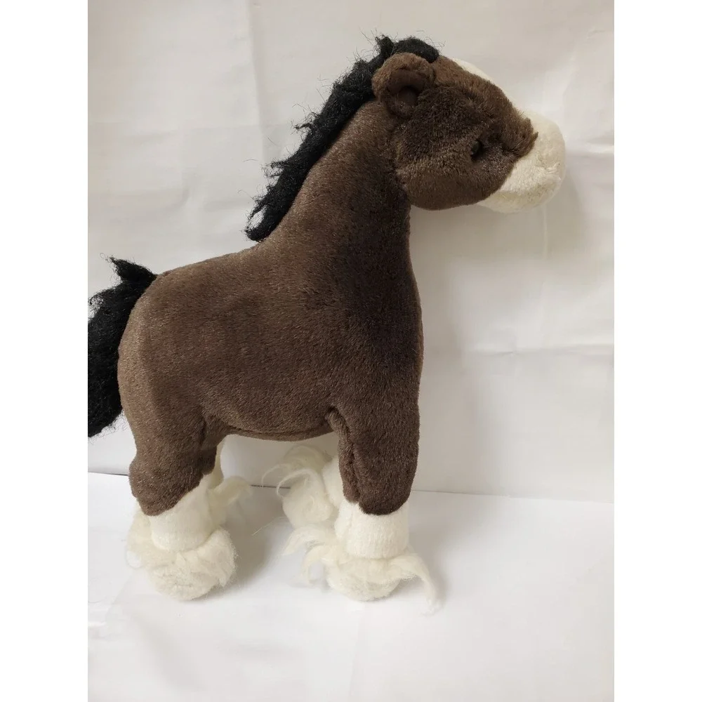 Gund Clyde Dark Brown Clydesdale Horse Plush 14